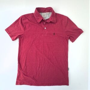 Volcom Red Polo Shirt Men’s Small